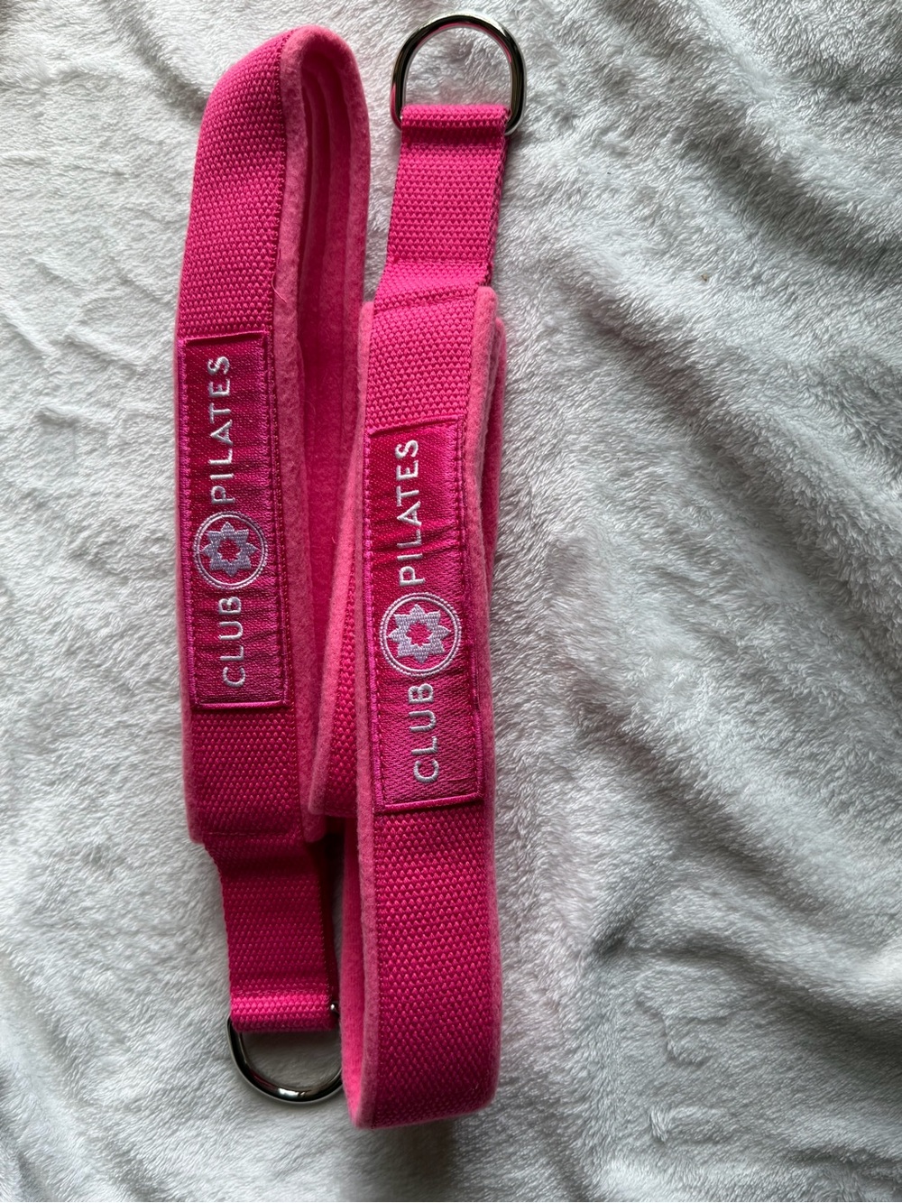 Club Pilates Women's Pink D-Ring straps. Never used